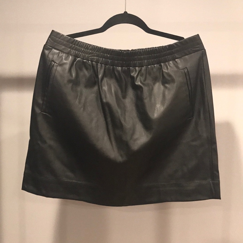 LOFT Leather Look Skirt